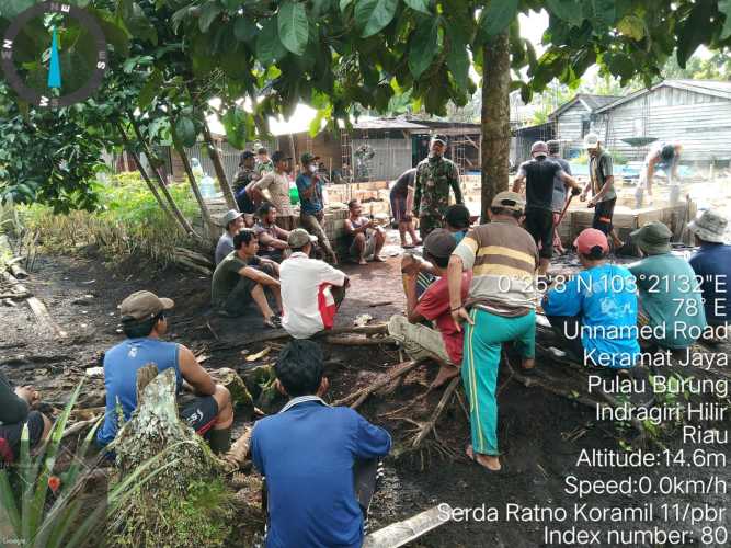 Babinsa Galakkan Gotong Royong