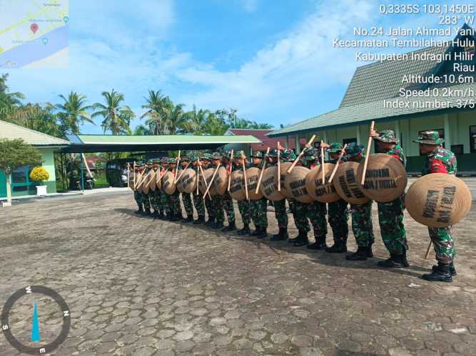 Persiapkan Pengamanan Pilkada Serentak, Babinsa Koramil 08/Mandah Gelar Latihan PHH