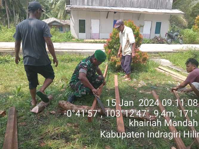 Kopda Darwis Rehap Rumah Warga Binaan