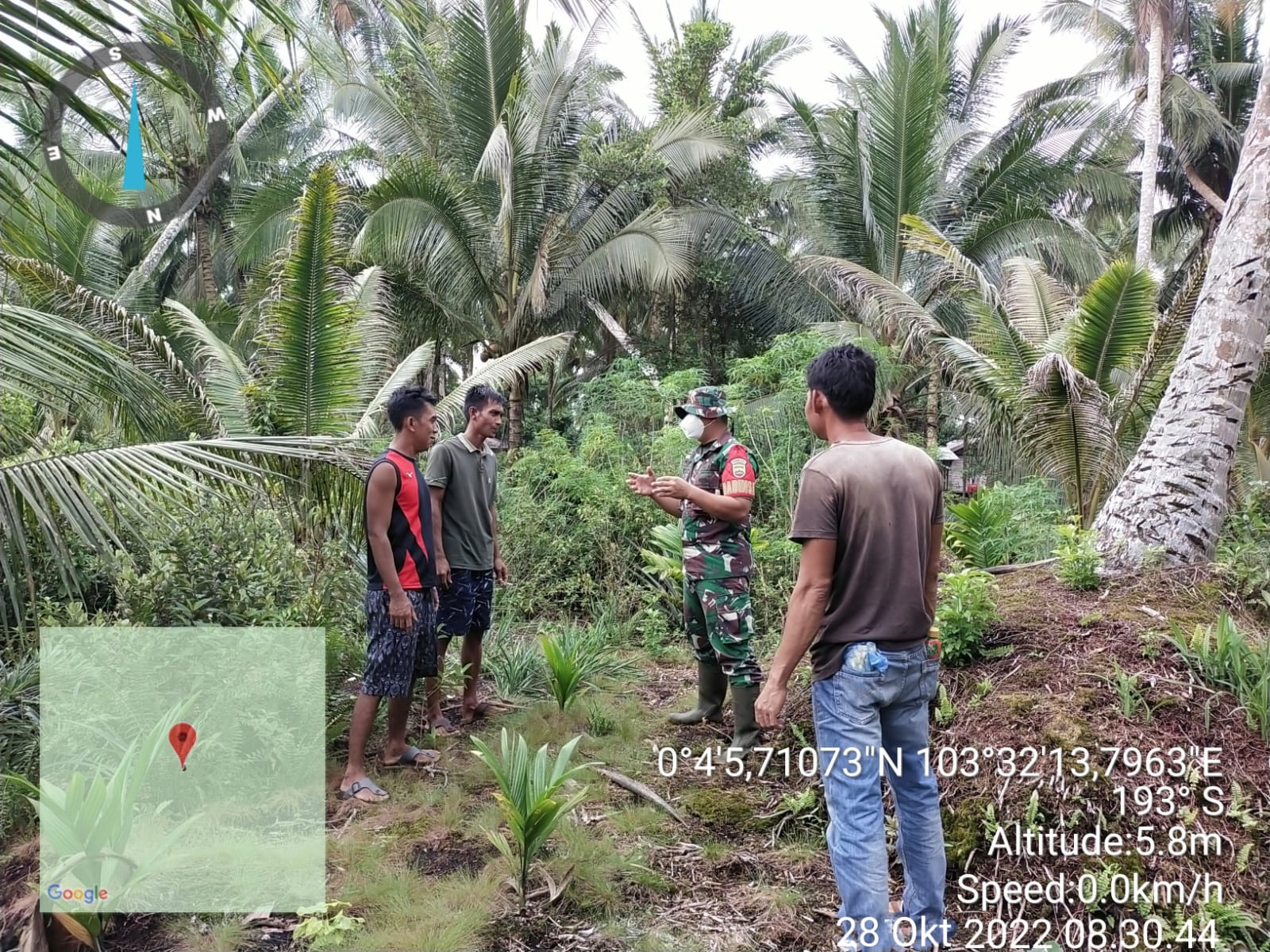 Praka Hendri Babinsa Koramil 08/Mandah Kelola SDM Sadar Karhutlah