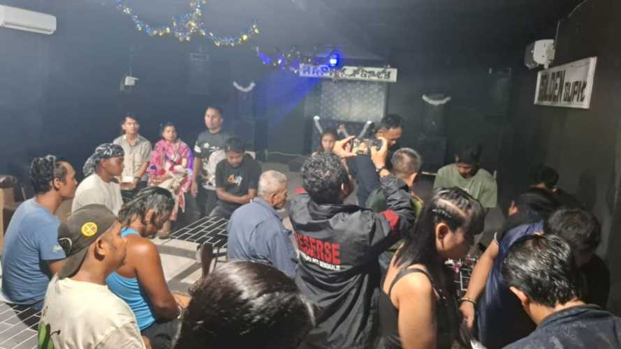 Tujuh Pengunjung THM Positif Narkoba Terjaring Razia di Bengkalis