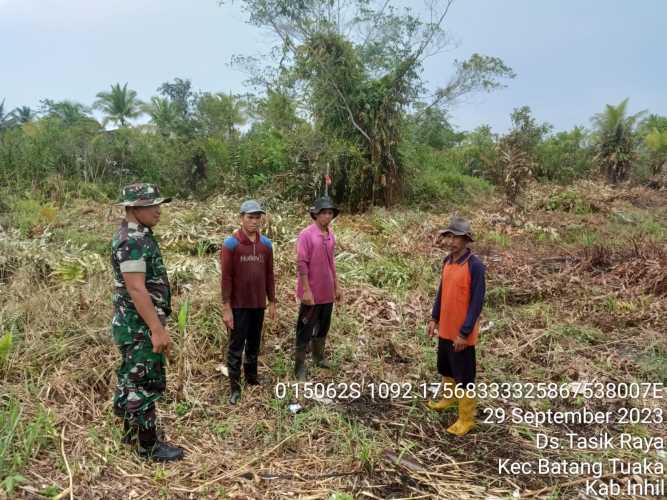 Babinsa Tentukan Sasaran Sosialisasi Cegah Karhutlah