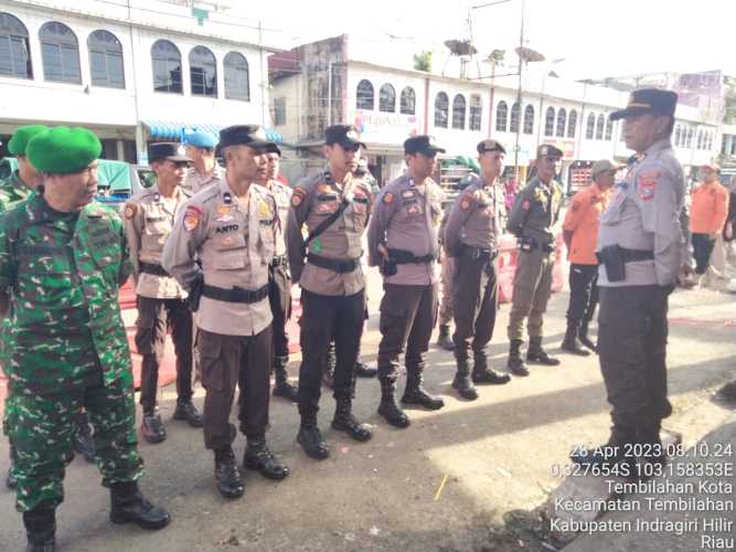 Sertu Syariadi Mengikuti Apel  Pengamanan Operasi Ketupat Lancang Kuning 2023 H+6