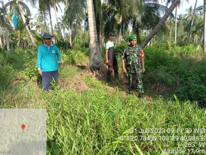 Serka J.Sialagan Tingkatkan Pola Masyarakat dalam Mencegah Terjadinya Karhutlah