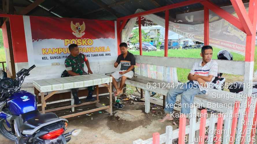 Di Kampung Pancasila, Serka Hepi Martison Ciptakan Kebersamaan