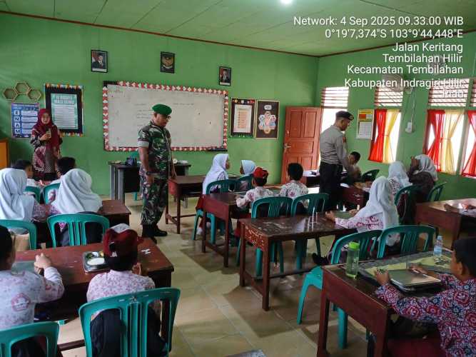 Sertu Anton Laksanakan Pendampingan Program Makan Bergizi Gratis (MBG)