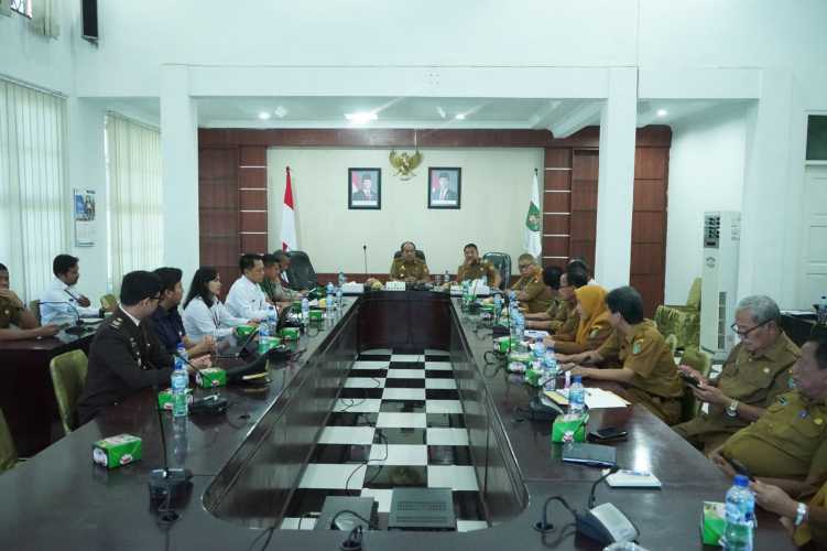 Bupati Asahan Bersama Forkopimda Ikuti Rakor Pengendalian Inflasi 2025