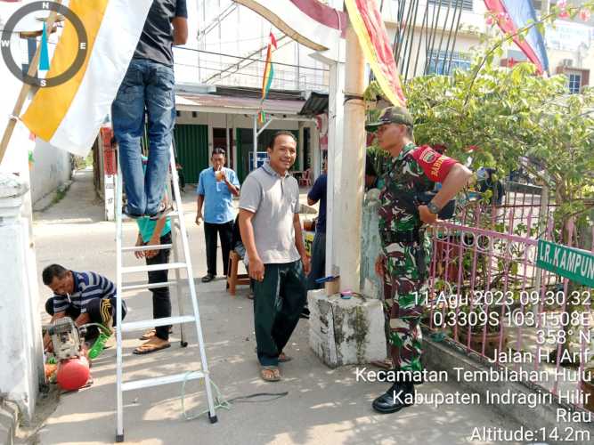 Serda Ronal Manalu Galakkan Semangat HUT RI dengan Himbauan Pemasangan Umbul- umbul