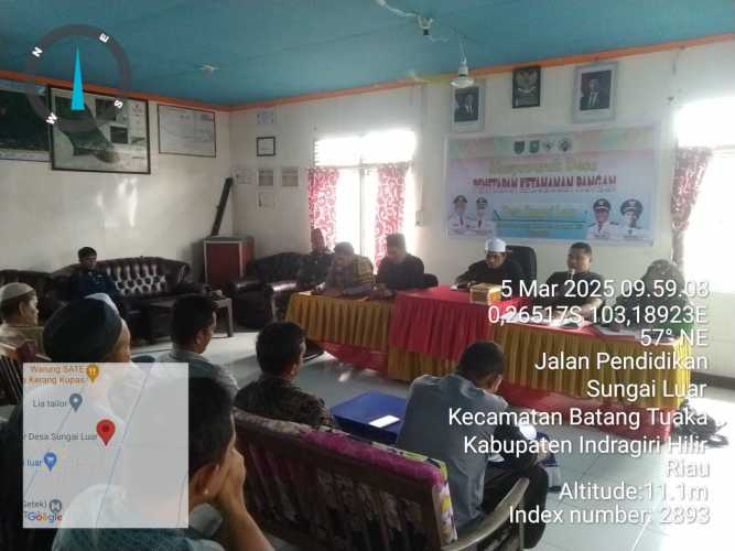 Pemdes Sungai Luar Gelar Musyawarah Desa Penetapan Program  Ketahanan Pangan Desa