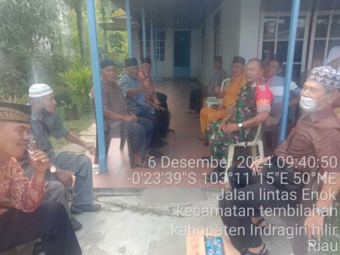 Sertu M. Yasin Intens Menjaga Keamanan dan Ketertiban Lingkungan Wilayah Tugas