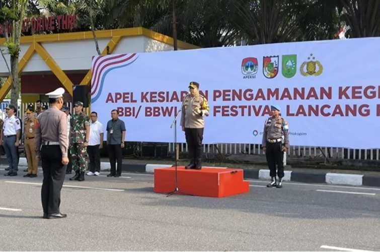 1.525 Personel Gabungan Dipersiapkan untuk Pengamanan Raker Apeksi, Gebyar BBI BBW, dan Lancang Kuning Carnival di Pekanbaru