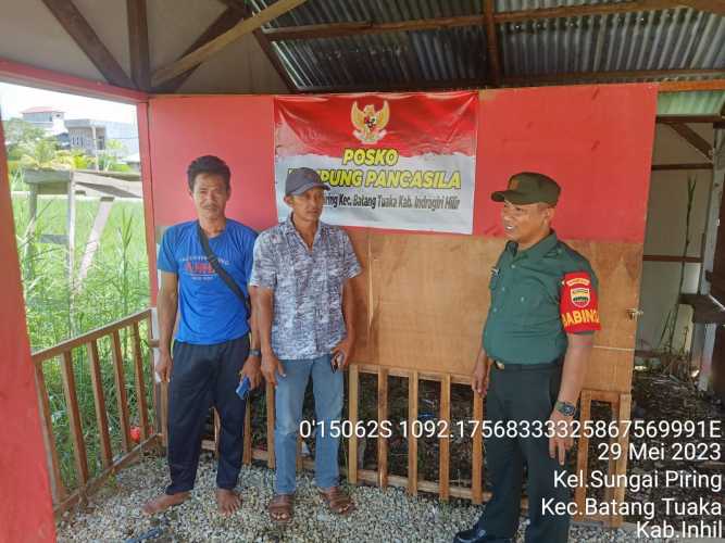 Dengan Fasilitas   Kampung Pancasila,Koptu Sihabuddin Berikan Arahan