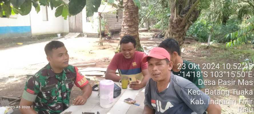 Babinsa Pasir Mas Himbau Tokoh Pemuda Tanggapi Gejolak Sosial