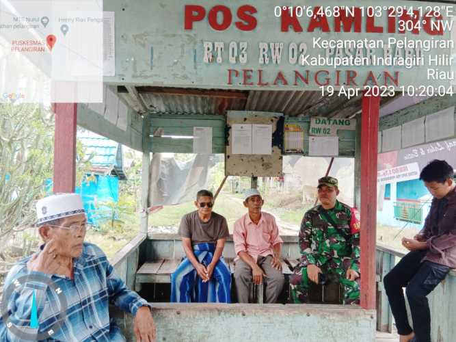 Di Kampung Pancasila,Babinsa Ajak Warganya Jaga Kesucian Ramadhan