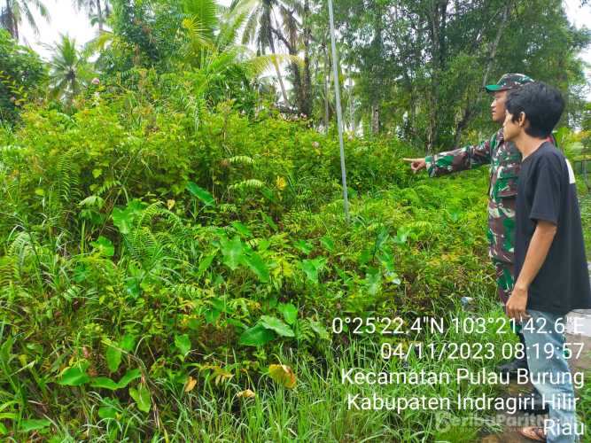 Babinsa Lakukan Atensi Karhutlah di Wilayah Binaan