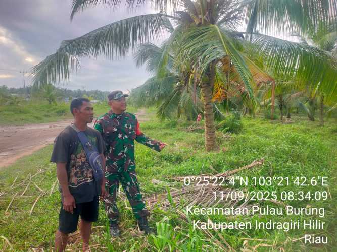 Babinsa Koramil 11/PBR Gencar Patroli, Inisiasi Pencegahan Karhutla di Wilayah Desa Sri Danai Jaya