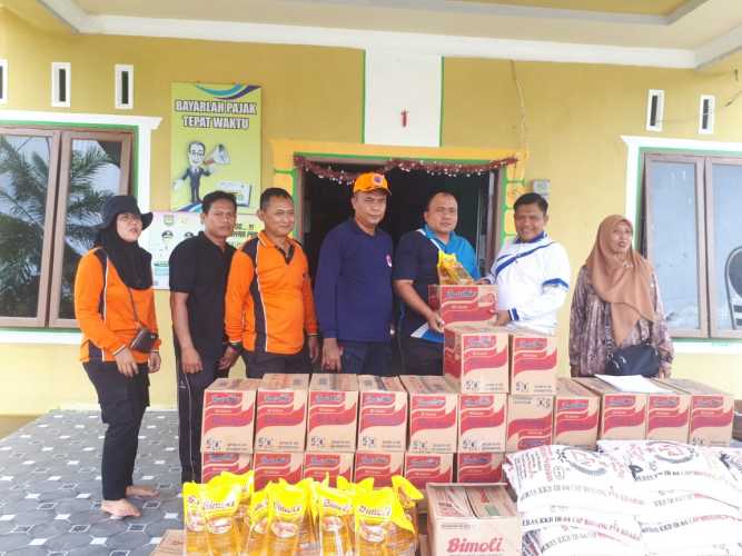 Pemerintah Kabupaten Asahan Salurkan Bantuan Musibah Banjir Pada Masyarakat Desa Sei Dua Hulu