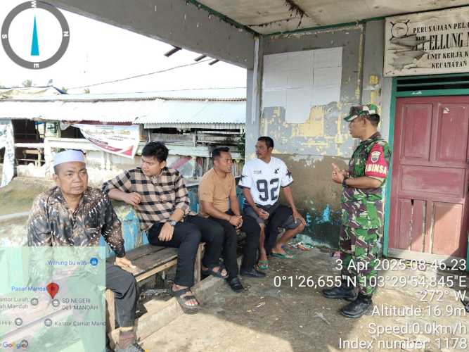 Babinsa Mandah Menjalin Keakraban Lebaran Merajut Ukhuwah di Hari Kemenangan