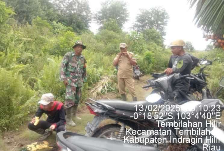 Serma Nuryadi Patroli Bermotor Awasi Lahan dan Kebun