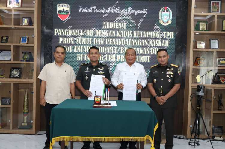 Kodam I/BB Dan Dinas Pangan  Perkuat Kolaborasi Ketahanan Pangan