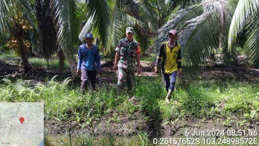 Babinsa Menggalang Jaring Dalam Pencegahan Karhutlah