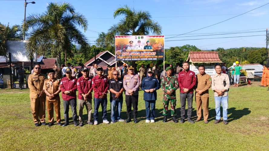 Forkopincam Kemuning Gelar Apel Siaga Karhutla, Antisipasi Ancaman El Nino 2026