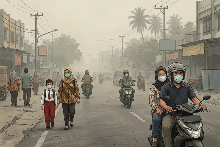 Ada 1.225 Titik Panas di Sumatra, Riau Diselimuti Kabut Asap Tipis
