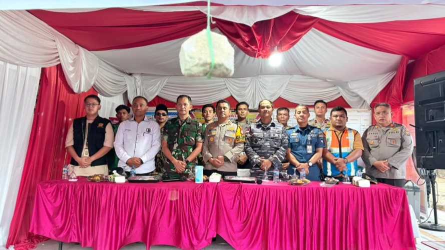 Dandim 0314/Inhil Ikuti Vicon Pengecekan Pos Pengamanan Natal 2025 se-Provinsi Riau