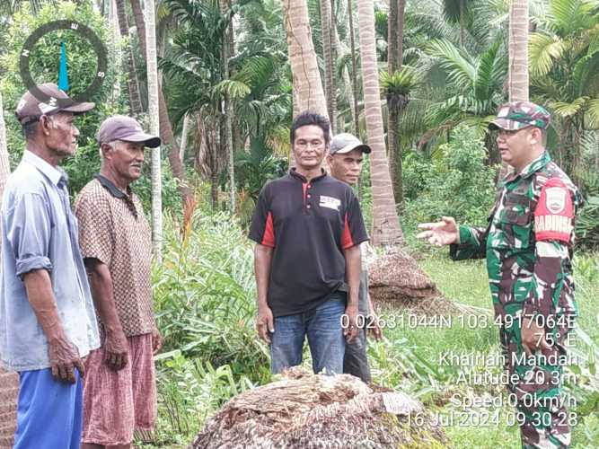 Babinsa Lakukan Intensifikasi Pencegahan Karhutlah Kepada Warga Binaan