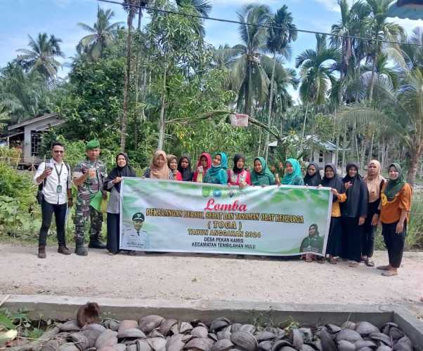 Lomba Perkarangan Bersih, Sehat, dan Tanaman Obat Keluarga (TOGA) 2024 di Desa Pekan Kamis