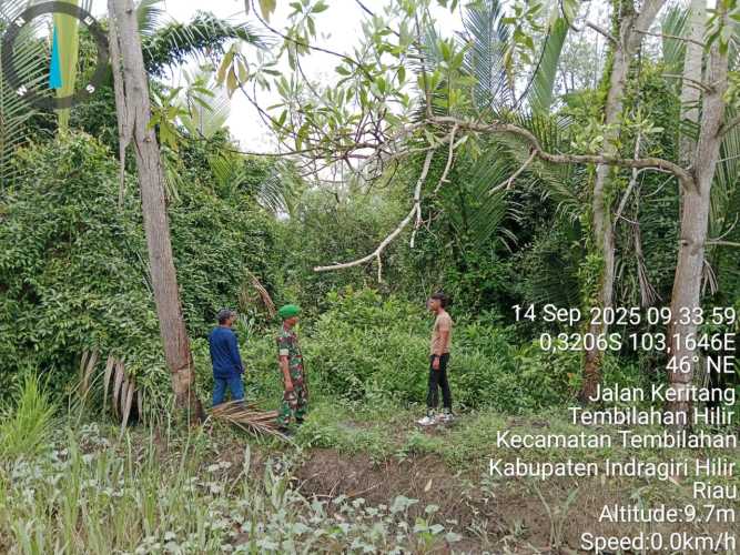 Babinsa Koramil 01/Tbh Intensifkan Patroli, Jaga Kamtibmas dan Tapal Batas Wilayah