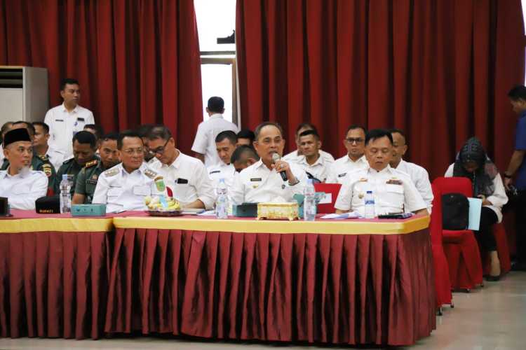 Bupati Inhil Tegaskan Komitmen Dukung Swasembada Pangan Nasional di High Level Meeting Pemprov Riau
