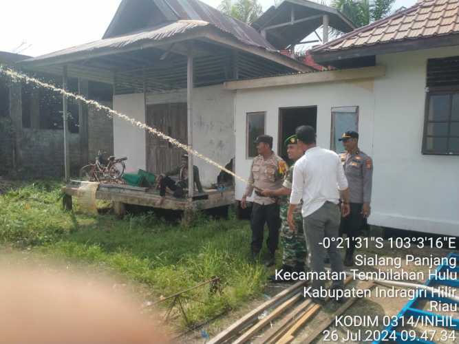 Hadapi Musim Kemarau,Babinsa Sialang Panjang Ikuti Apel Siaga Pengecekkan Alat Pemadam