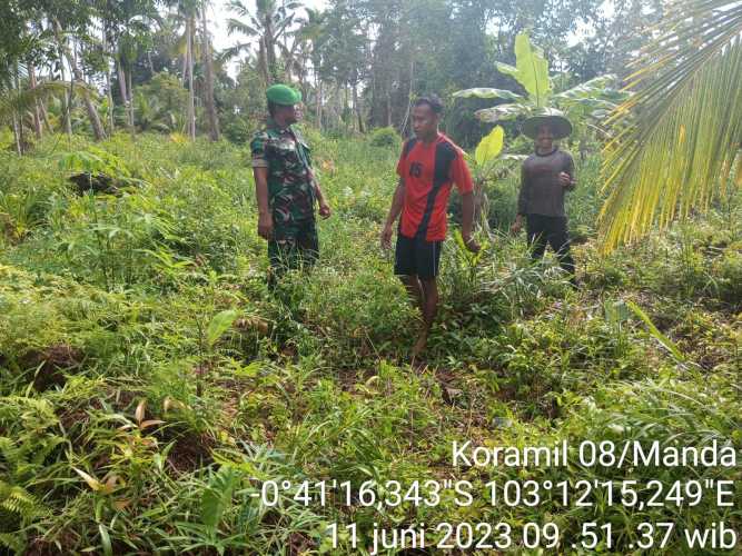 Kopda Sudarwis Yakinkan Pemilik Lahan menjaga dari Karhutlah