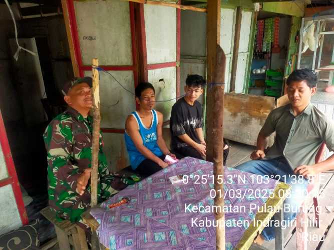 Babinsa Koramil 11/PBR Tingkatkan Toleransi Beragama di Desa Sri Danai Jaya