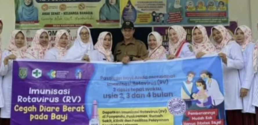 Puskesmas Concong luar gelar Kegiatan Rutinitas Bulanan Posyandu Balita Sekaligus Sosialisasi & Pemberian Imunisasi Rotavirus (RV)