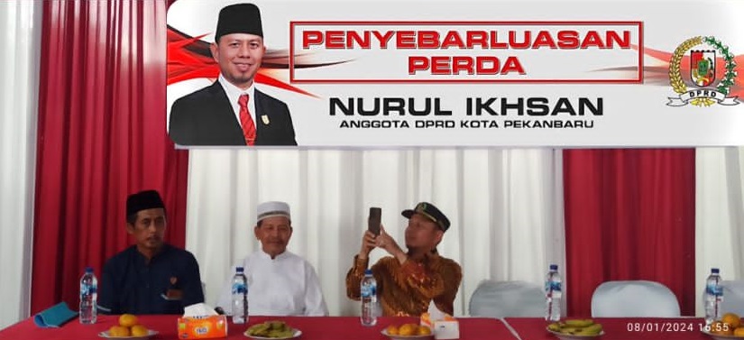 Nurul Ikhsan Sosialisasikan Perda Kota Pekanbaru Tentang Penyelenggaraan Penanggulangan Bencana Daerah