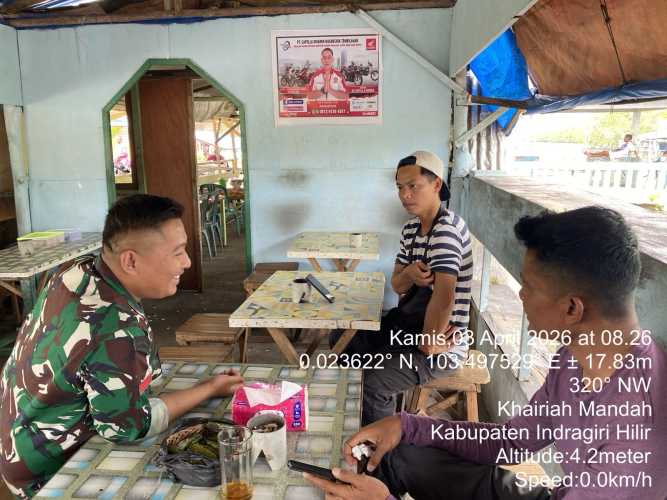 Babinsa Mandah Buka Ruang Diskusi Publik dengan Warga Binaan, Perkuat Kamtibmas Melalui Dialog Interaktif