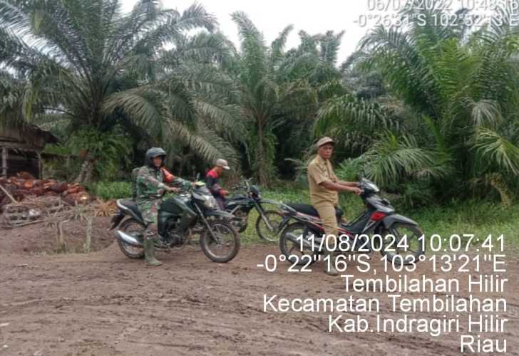 Serka Nuryadi Lakukan Patroli Mobile Karhutlah di Kelurahan Tembilahan Hilir