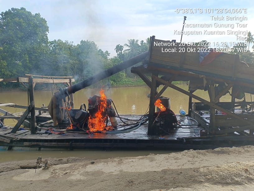 Aktivitas PETI Meresahkan dan Membahayakan Masyarakat Ditertibkan Tim Gabungan Polres Kuansing