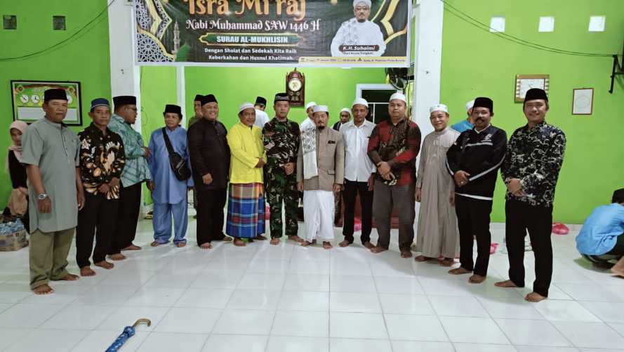 Babinsa Pulau Burung Berpartisipasi dalam Peringatan Maulid Nabi Muhammad SAW 1446 H