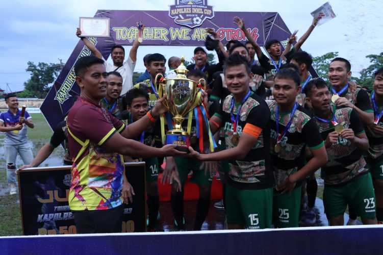 Bukit Agung FC Keluar Sebagai Juara Kapolres Inhil Cup 2023