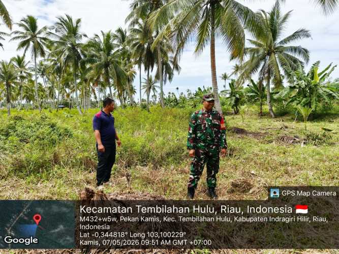 Langkah Strategis Babinsa Pekanarba Kawal Tapal Batas Desa