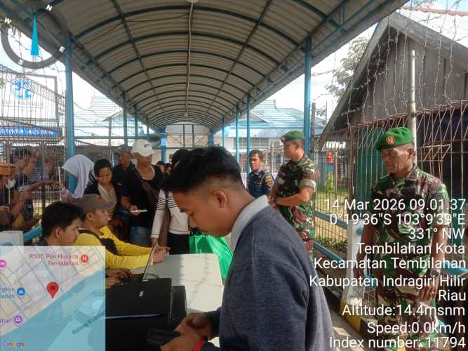 KSOP Tembilahan Bersama Personel Gabungan Amankan Aktivitas Pelabuhan Jelang Lebaran