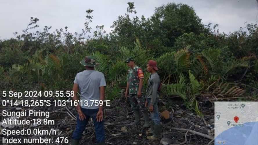 Sertu Januari Effendi Cegah Karhutlah dengan Meminimalisir Karhutlah dengan Sosialisasi