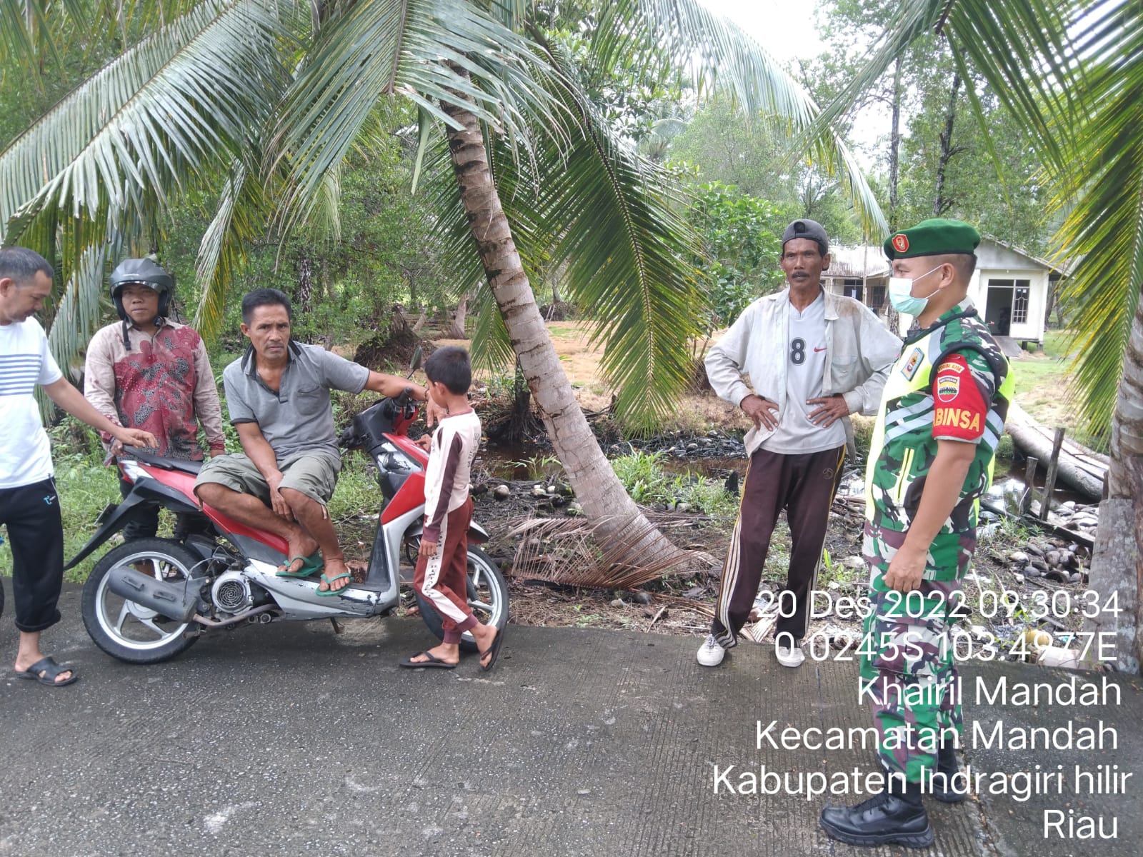 Babinsa Mandah  Sampaikan Pesan Sehat