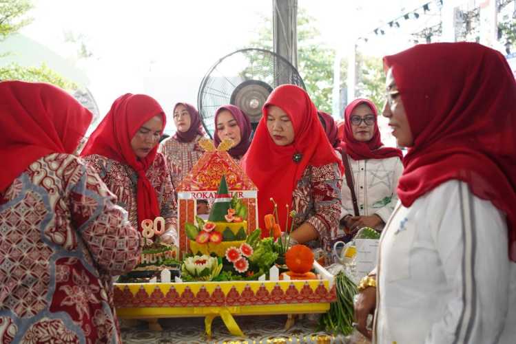 Rohil Raih Juara II Lomba Menghias Tumpeng Tingkat Provinsi Riau
