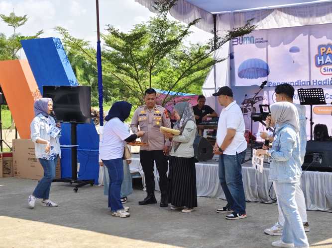 PT Bank Rakyat Indonesia (Persero) Tbk Branch Office Tembilahan menggelar penarikan undian Panen Hadiah Simpedes BRI periode semester I