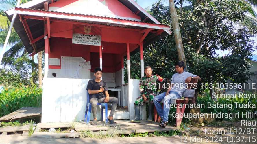 Dikampung Pancasila, Babinsa Sungai Raya Ukur Nilai Persatuan dan Kesatuan