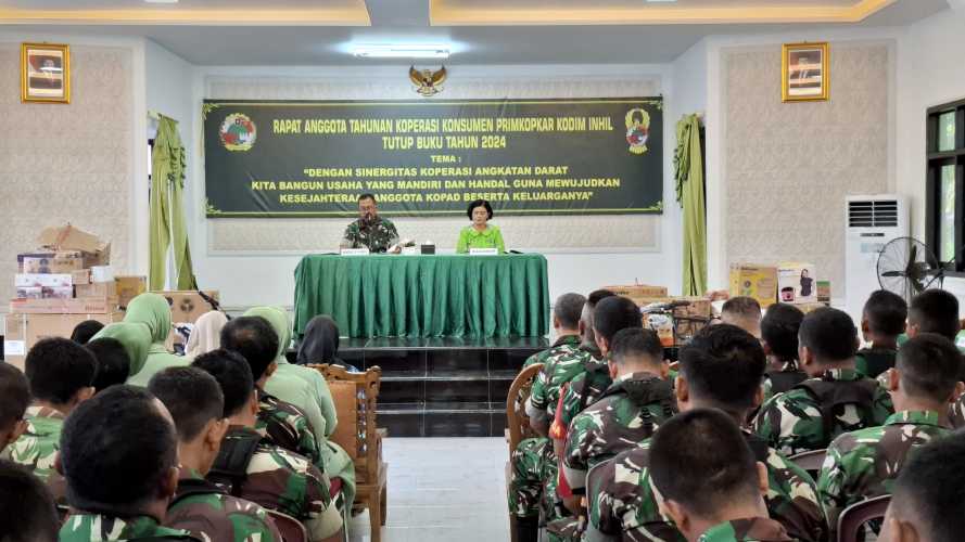 Anggota Koramil 12/Batang Tuaka Ikuti RAT di Makodim 0314/Inhil